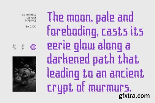 Thimble – Gothic Font 25SDG48 Thimble – Gothic Font 25SDG48