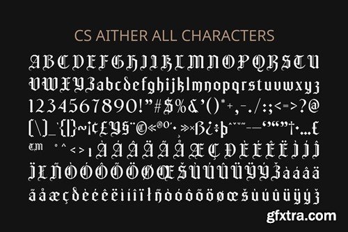 Aither – Blackletter Font LW9HQ7M Aither – Blackletter Font LW9HQ7M