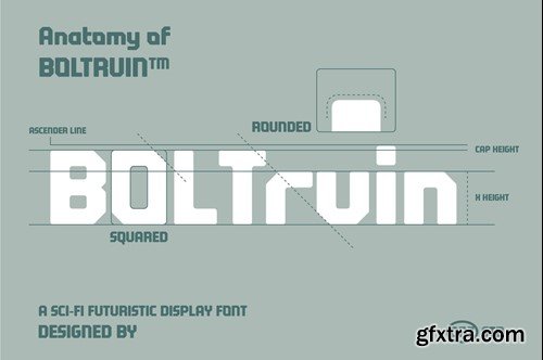 Boltruin – SciFi Futuristic Display Font 8HQDVWL Boltruin – SciFi Futuristic Display Font 8HQDVWL
