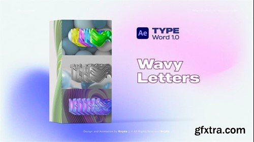 Videohive Wavy Letters Animation 55253760 Videohive Wavy Letters Animation 55253760