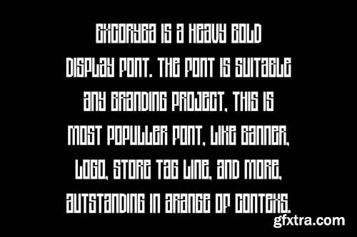 Excoryba - Futuristic & Tall Font 2KEHKLX Excoryba - Futuristic & Tall Font 2KEHKLX