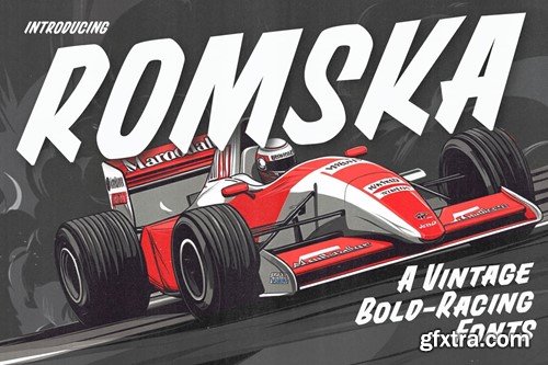Romska - Vintage Bold Race Fonts P2HA5EK Romska - Vintage Bold Race Fonts P2HA5EK