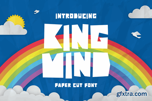 King Mind - Paper Cut Font 77RH5XM King Mind - Paper Cut Font 77RH5XM