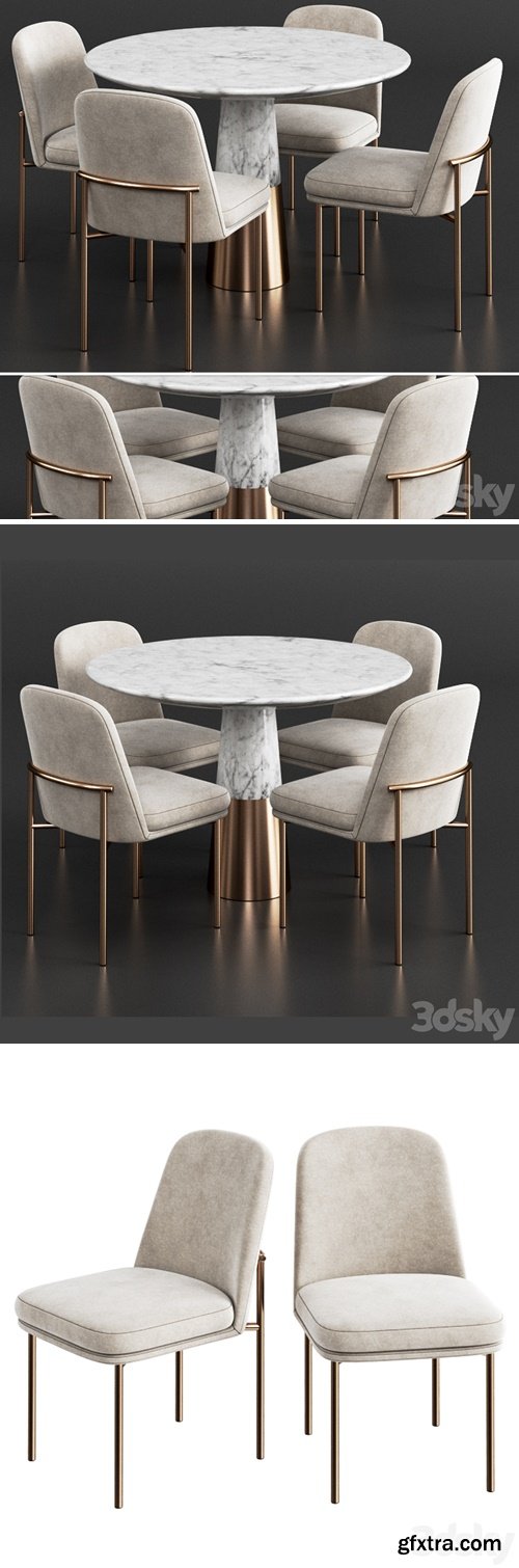 West Elm &amp; CB2 Dinning Set 2
