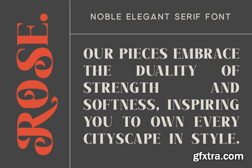 Noble Elegant - Luxury Serif Swash Logo Font 9FU3D6F Noble Elegant - Luxury Serif Swash Logo Font 9FU3D6F