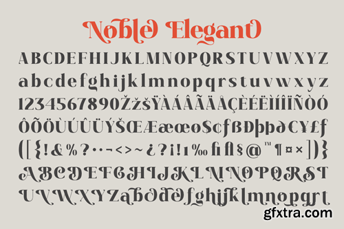Noble Elegant - Luxury Serif Swash Logo Font 9FU3D6F Noble Elegant - Luxury Serif Swash Logo Font 9FU3D6F