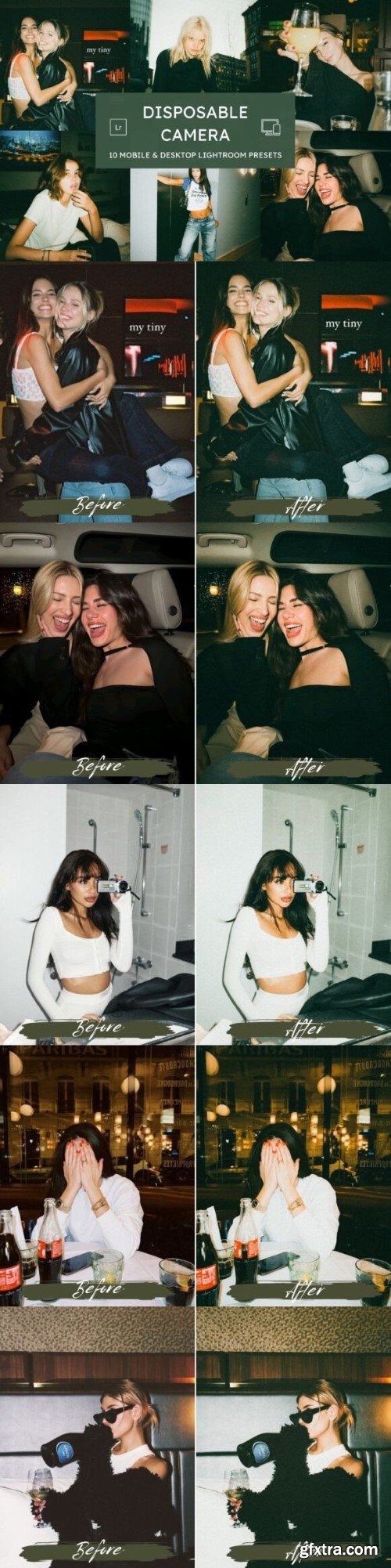 Disposable Film Lightroom Presets Disposable Film Lightroom Presets