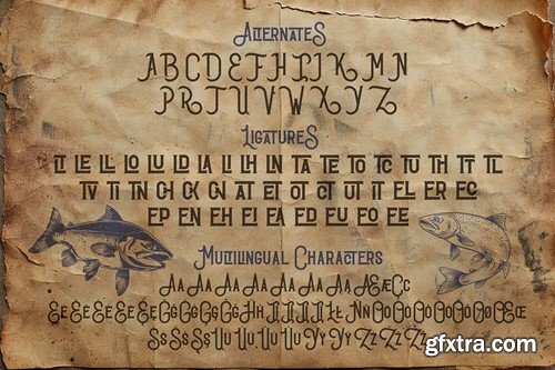 Fishery Vintage Label Font 7S29NKG Fishery Vintage Label Font 7S29NKG