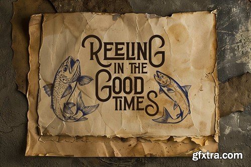 Fishery Vintage Label Font 7S29NKG Fishery Vintage Label Font 7S29NKG