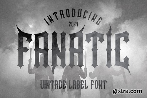 Fanatic - Retro Label Font JYQ2FBQ Fanatic - Retro Label Font JYQ2FBQ