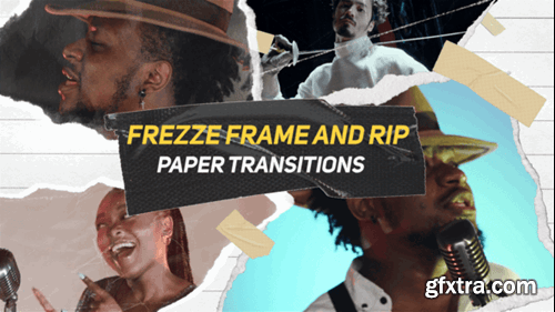 Videohive Freeze Freme and Rip paper Transition 55303949 Videohive Freeze Freme and Rip paper Transition 55303949