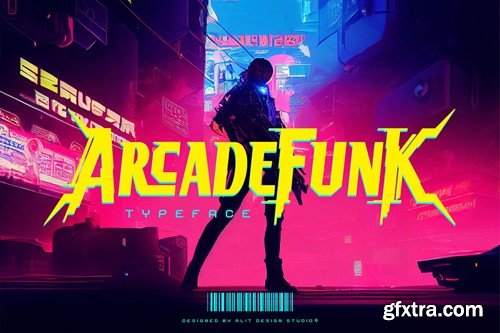 Arcade Funk Typeface 72K7DMZ Arcade Funk Typeface 72K7DMZ