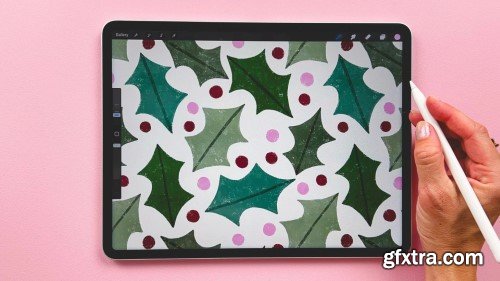 Mini Pattern Collection in Procreate: Christmas Theme