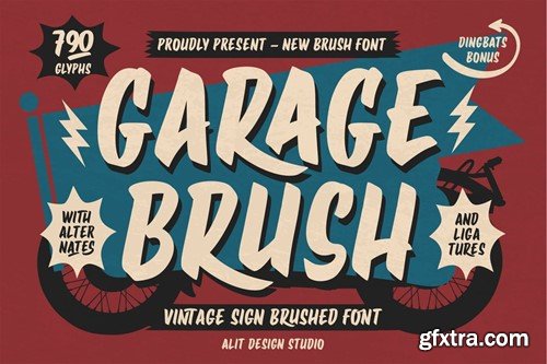 Garage Brush Font 92C96X3 Garage Brush Font 92C96X3
