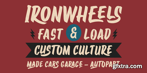 Garage Brush Font 92C96X3 Garage Brush Font 92C96X3