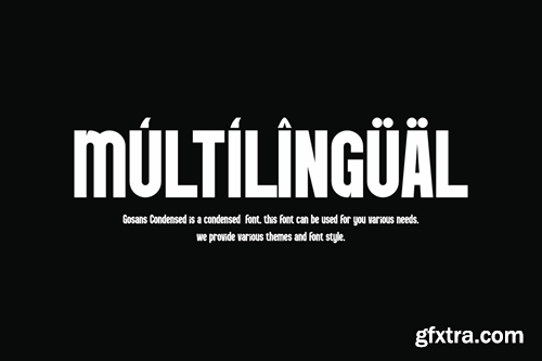 Gosans Condensed - Modern Sans Font XDAWS3T Gosans Condensed - Modern Sans Font XDAWS3T