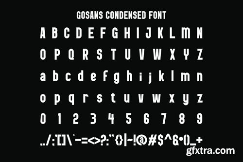 Gosans Condensed - Modern Sans Font XDAWS3T Gosans Condensed - Modern Sans Font XDAWS3T