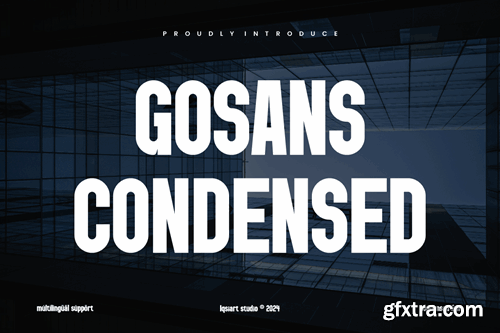 Gosans Condensed - Modern Sans Font XDAWS3T Gosans Condensed - Modern Sans Font XDAWS3T