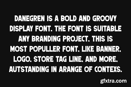 Danegren - Round & Bold Font QECXWFG Danegren - Round & Bold Font QECXWFG