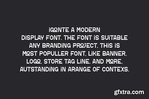 Igonte - Minimal Logo Sans Font QSQ7FJT Igonte - Minimal Logo Sans Font QSQ7FJT