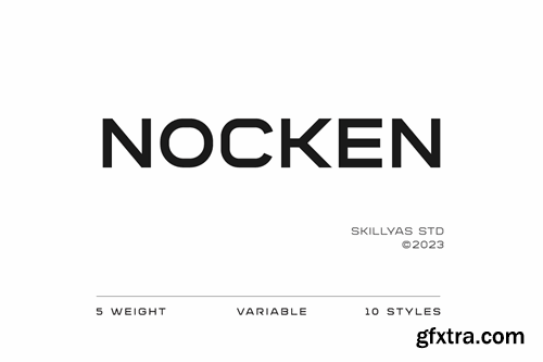 Nocken Display sans-serif Family Font RC6A7X2 Nocken Display sans-serif Family Font RC6A7X2