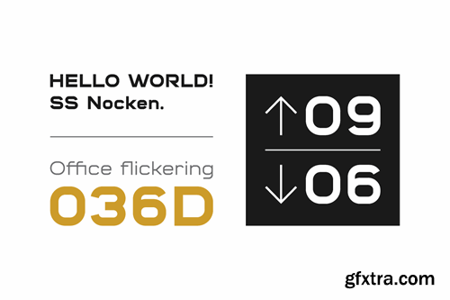 Nocken Display sans-serif Family Font RC6A7X2 Nocken Display sans-serif Family Font RC6A7X2
