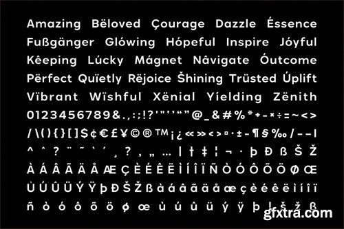 Melbourne - Geometric Family Font LFGXMD2