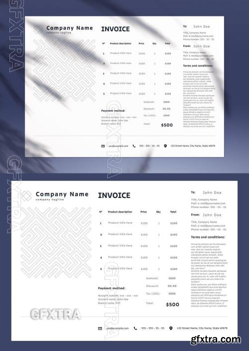 Modern Invoice Layout 782178323 Modern Invoice Layout 782178323