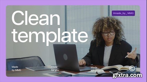 Videohive Clean Typographic Intro 55411094