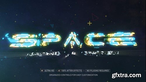 Videohive Broken Space Logo Reveal 36520542