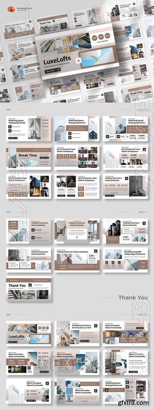 Modern Architecture Powerpoint Template 3N3T53N
