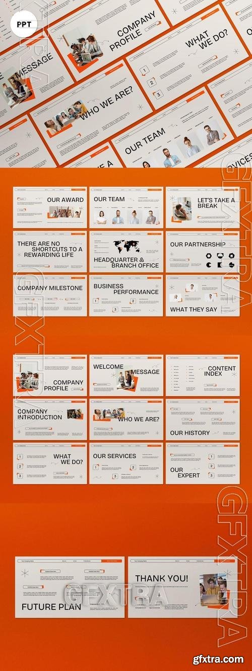 Beige Modern Creative Company Profile PPT DUKRR32