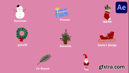Videohive Christmas Icons And Titles for After Effects 55406518 Videohive Christmas Icons And Titles for After Effects 55406518