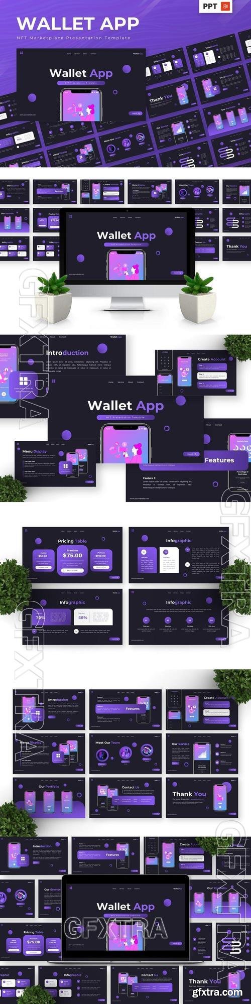 Wallet App - Mobile App & Saas Powerpoint CVZ2UK4 Wallet App - Mobile App & Saas Powerpoint CVZ2UK4
