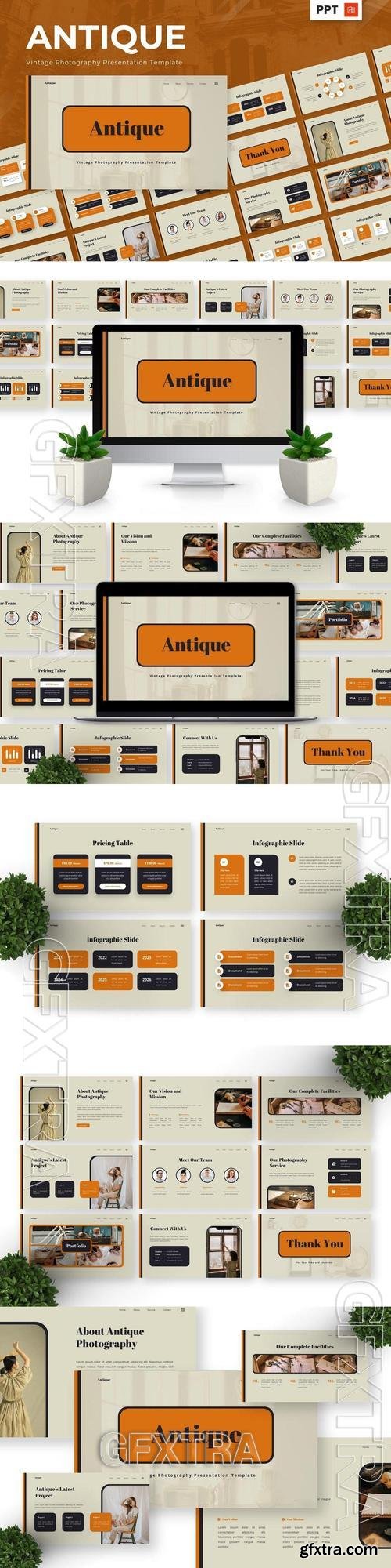 Antique - Vintage Photography Powerpoint Templates JPNG2Q4