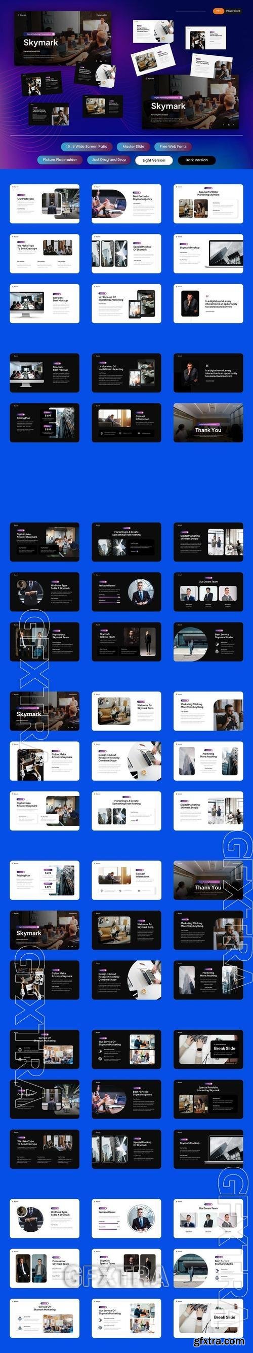 Skymark - Digital Marketing PowerPoint Template Q97TULM Skymark - Digital Marketing PowerPoint Template Q97TULM