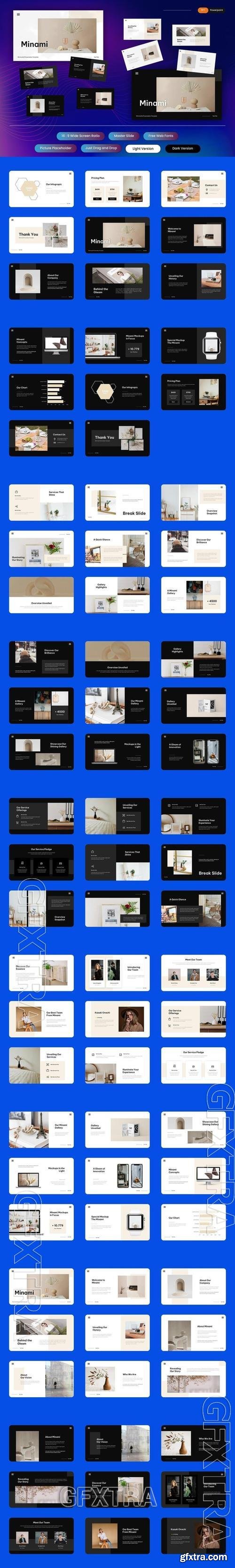 Minami - Minimalist PowerPoint Template 4KJFLFN Minami - Minimalist PowerPoint Template 4KJFLFN