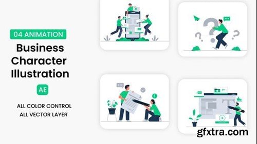 Videohive Business Character Illustration Scene 54853047 Videohive Business Character Illustration Scene 54853047