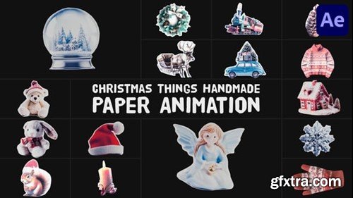 Videohive Christmas Things Handmade Paper Animation for After Effects 55443957 Videohive Christmas Things Handmade Paper Animation for After Effects 55443957
