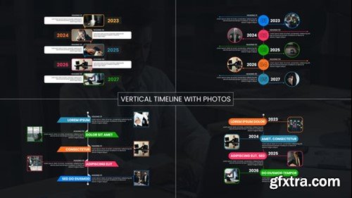 Videohive Vertical Timeline With Photos 55439054 Videohive Vertical Timeline With Photos 55439054