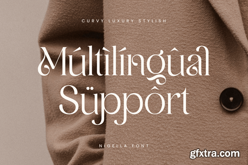 Nigella - Curvy Luxury Font KBZUWYB