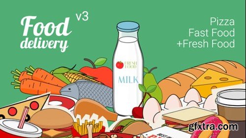 Videohive Food Delivery 9474821 Videohive Food Delivery 9474821