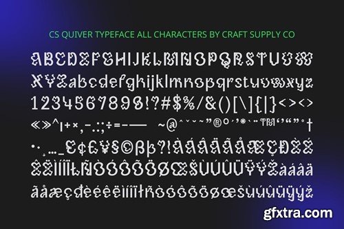 Quiver – Trippy Font 4T3JM75