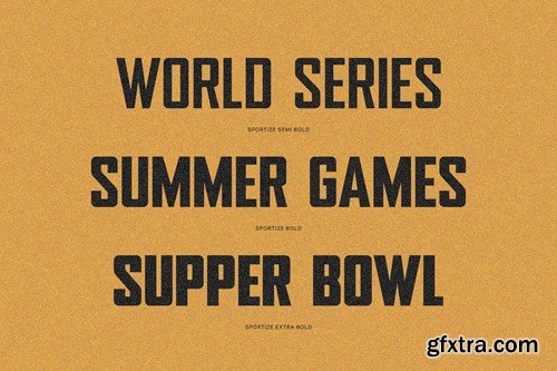 Sportize - Bold condensed sports fonts family EQ6PLRP