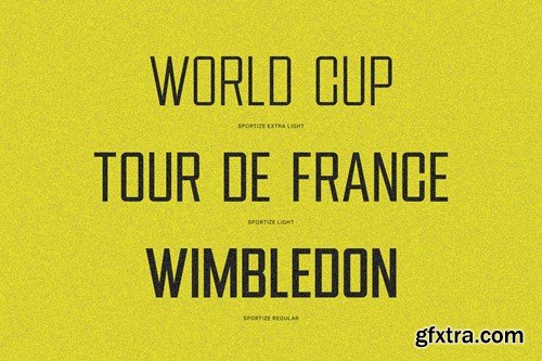 Sportize - Bold condensed sports fonts family EQ6PLRP