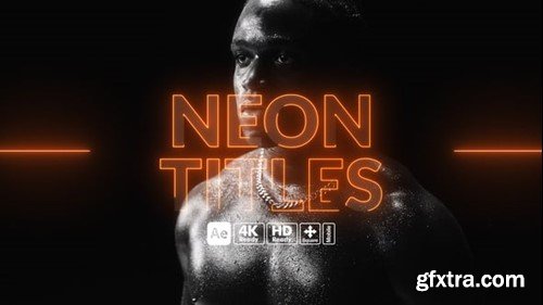 Videohive Neon Titles 55523540 Videohive Neon Titles 55523540