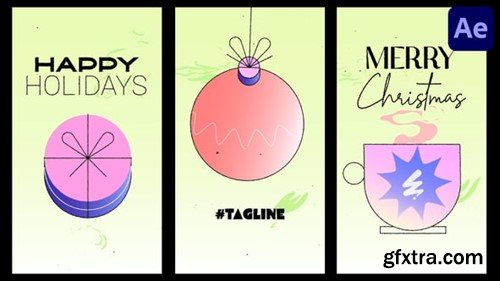 Videohive Xmas Vertical Morphing Opener for After Effects 55531875 Videohive Xmas Vertical Morphing Opener for After Effects 55531875