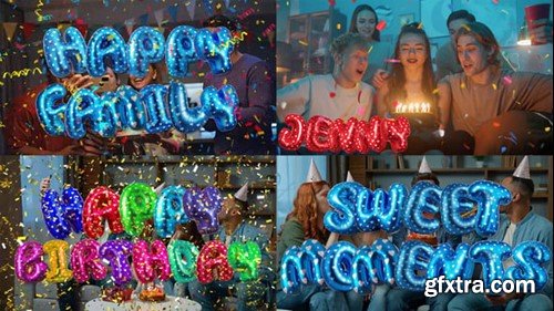 Videohive Happy Birthday letters Collection 55519860 Videohive Happy Birthday letters Collection 55519860