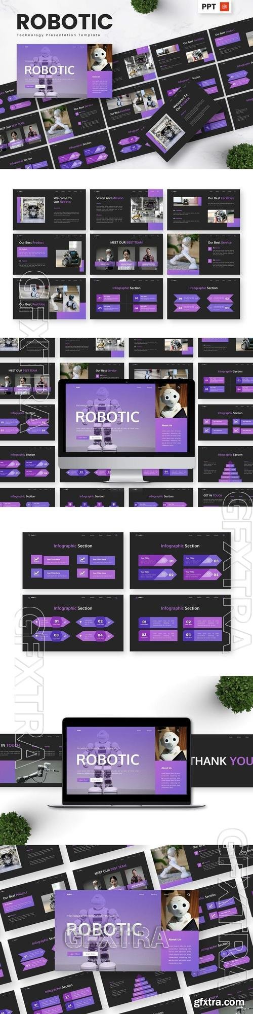 Robotic - Technology Powerpoint Templates WZ5SBE5