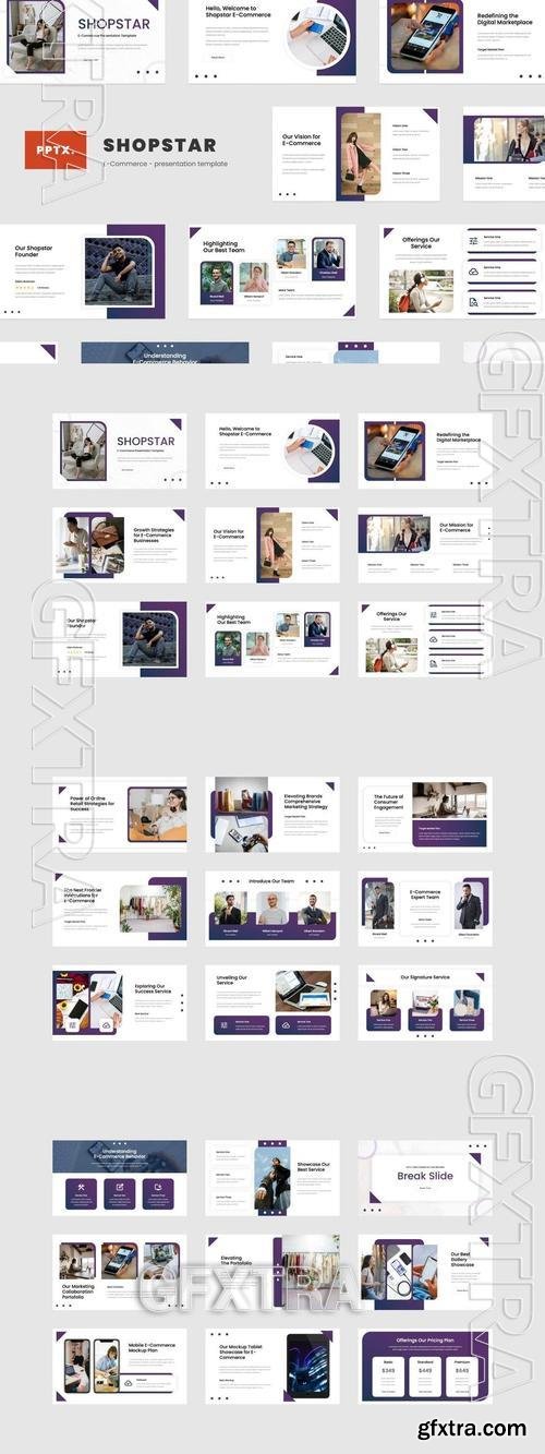 Shopstar - E-Commerce Powerpoint Template J65ZF62